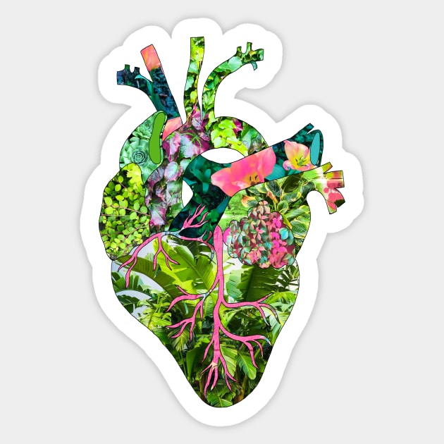 Botanical Heart Sticker by BiancaGreen